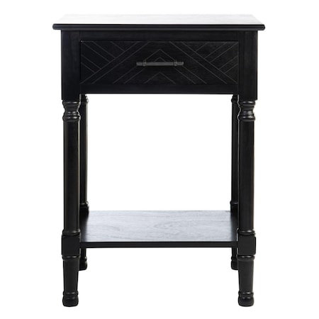 Safavieh Peyton 1 Drawer Accent Table, Black ACC5704B